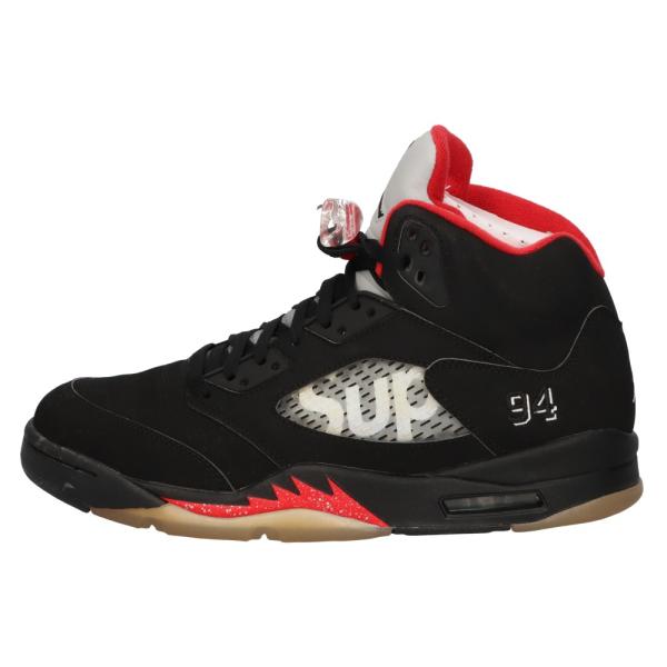 NIKE ナイキ 15AW×SUPREME AIR JORDAN5 RETRO シュプリーム エアジ...