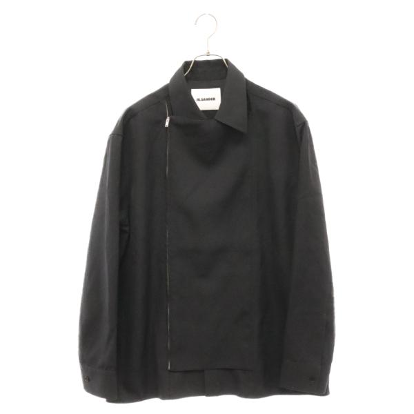 JIL SANDER ジルサンダー 22AW ストレートボクシー カットブルゾン ジップアップ シャ...