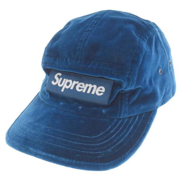 SUPREME シュプリーム 20AW Velvet Camp Cap ボックスロゴ ヴェルヴェット...