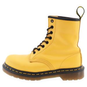 Dr.Martens ドクターマーチン 1460 8ホール レースアップ レザー ブーツ イエロー レディース