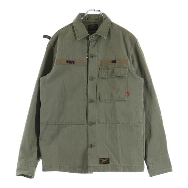 WTAPS ダブルタップス 12AW JUNGLE L/S SHIRT HBT ヘリンボーン ミリタ...