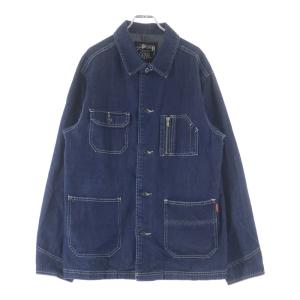 STUSSY ステューシー 00s オールド AUTHENTIC GEAR IDEALジップ カバーオール デニム