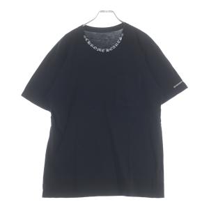 CHROME HEARTS クロムハーツ Neck Logo ネックロゴ クルーネック半袖Tシャツカットソー ブラック
