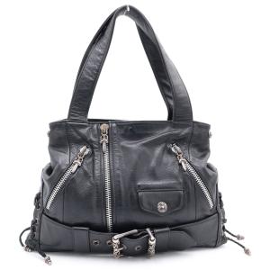 CHROME HEARTS クロムハーツ JJ DEAN Large JJディーン レザーライダース トートバッグ ブラック ラージ