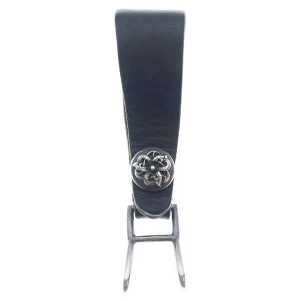 CHROME HEARTS クロムハーツ BELT LOOP ケルティックボールボタン レザーベルト...