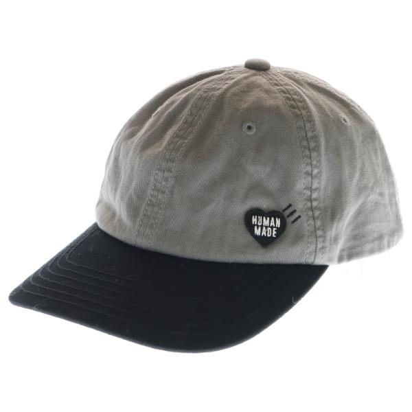 HUMAN MADE ヒューマンメイド 6PANEL TWILL CAP バイカラー ハートロゴ ツ...