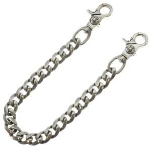 CHROME HEARTS クロムハーツ CLASSIC SHORT-T/ 2クリップショートクラシック ウォレットチェーン シルバー BCA068