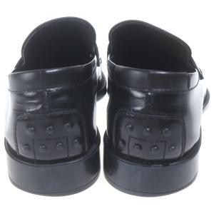 TODS トッズ レザーローファー ブラック #7の詳細画像2