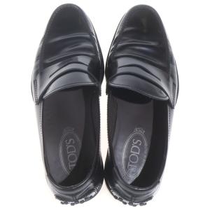 TODS トッズ レザーローファー ブラック #7の詳細画像3