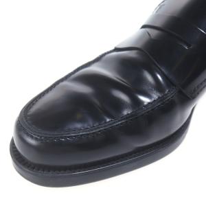 TODS トッズ レザーローファー ブラック #7の詳細画像5