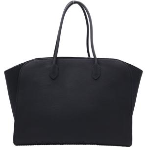 THE ROW ザロウ マルロ17 レザー トートバッグ シルバー金具 ブラック