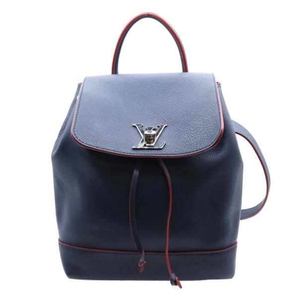 LOUIS VUITTON ルイヴィトン LV アンプラント ロックミー マリーヌルージュ レザーバ...