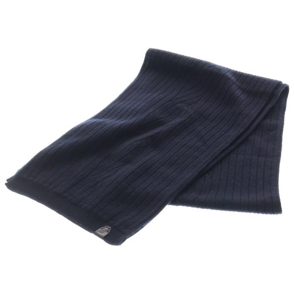 Brioni ブリオーニ スカーフマフラー ネイビー ウール