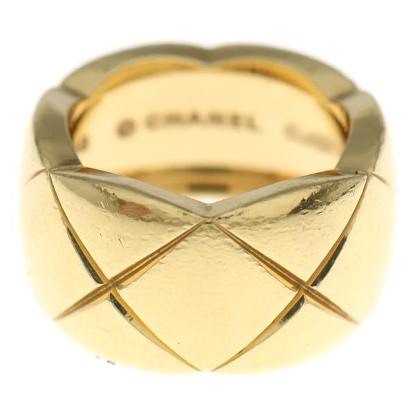CHANEL シャネル ココクラッシュ ラージ リング Au750 K18 YG イエローゴールド ...