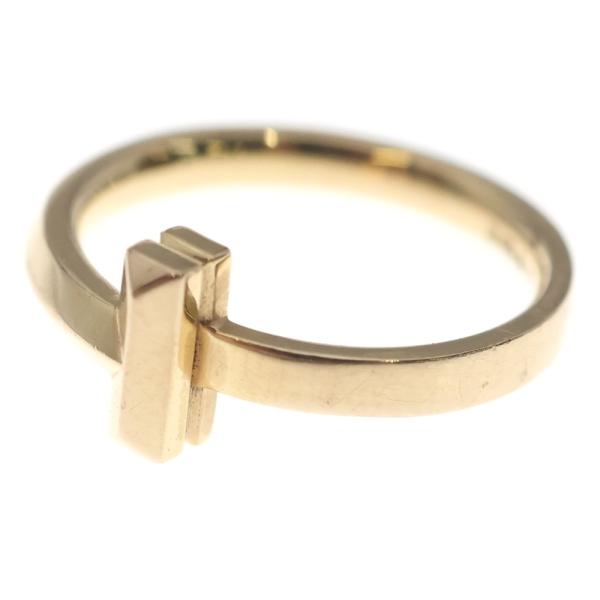TIFFANY &amp; Co. ティファニー Tワン リング ピンクゴールド Au750PG 指輪 ジュ...