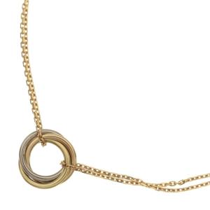 Cartier カルティエ ベビートリニティ ネックレス ペンダント チェーン イエローゴールド×ホワイトゴールド×ピンクゴールド Au750