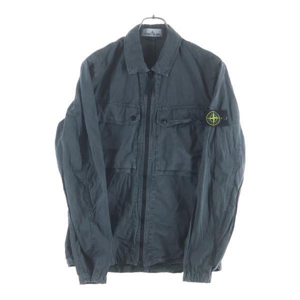 STONE ISLAND ストーンアイランド ロゴワッペン ジップアップブルゾン グレー 79151...
