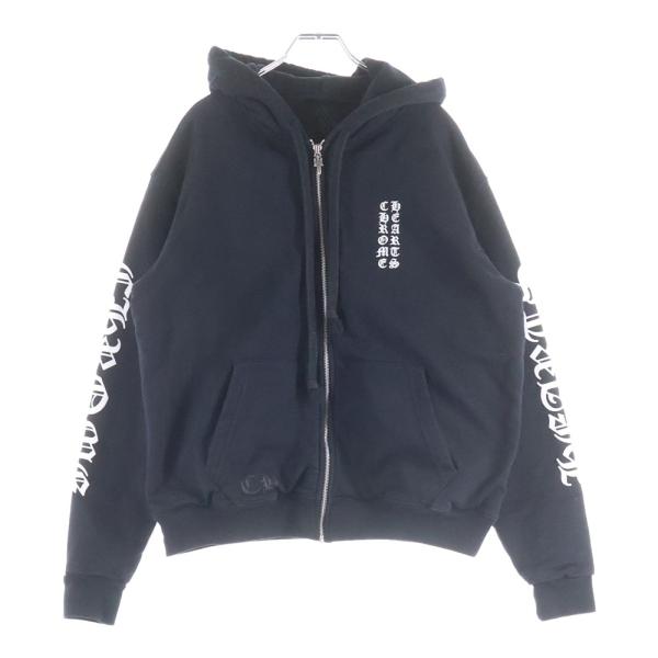 クロムハーツ THRML SWTSHRT HD ZIP 裏地サーマルアームロゴプリント ダガージップ...