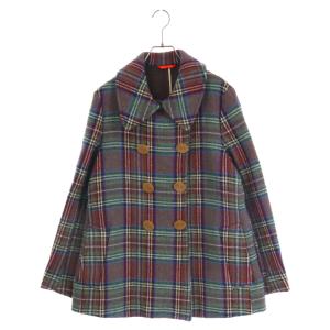 Vivienne Westwood ヴィヴィアンウエストウッド 90s Archive タータンチェック ウール コート ダブル コート マルチ アーカイブ｜shopbring