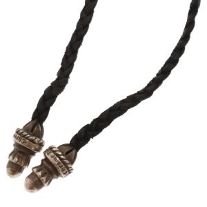 CHROME HEARTS クロムハーツ Leather Braid w/SM Bolo Tips ...