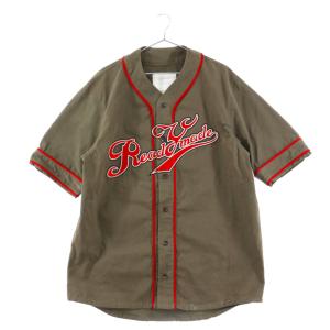 READY MADE レディメイド 19SS Baseball Shirt フロントロゴパッチベースボールシャツ カーキ｜shopbring