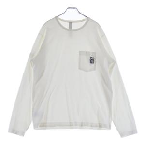 CHROME HEARTS クロムハーツ Y NOT 英字ラベル刺繍長袖カットソー ホワイト
