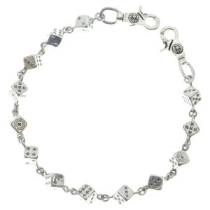 CHROME HEARTS クロムハーツ DICE LINK-2 2クリップダイス シルバーウォレットチェーン