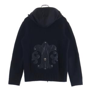 CHROME HEARTS クロムハーツ BSフレアCHプラスパッチ付き スクロールラベル装飾 カシミア パーカー ブラック