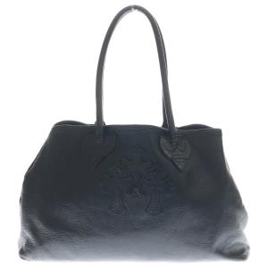 CHROME HEARTS クロムハーツ TOTE W SNP 3CEME 3セメタリートート レザートートバッグ ブラック
