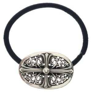 CHROME HEARTS クロムハーツ HAIRBAND TNY OVL クラシックオーバルヘアゴム シルバーコンチョ