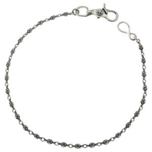 CHROME HEARTS クロムハーツ OLD 1BALL LONG-S/1クリップロング#1クロスボール ウォレットチェーン シルバー オールド BCA384