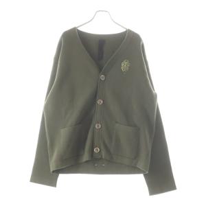 CHROME HEARTS クロムハーツ SWTR U REGULATOR CARDI ヴァインダガーカシミアニットカーディガン カーキ