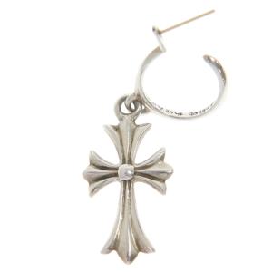 CHROME HEARTS クロムハーツ TINY CH CROSS タイニーCHクロスフープ シルバーピアス｜shopbring