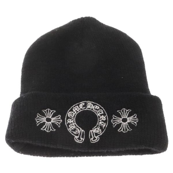 CHROME HEARTS クロムハーツ WOOL WATCH CAP ホースシュー CHプラス刺繍...