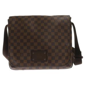 LOUIS VUITTON ルイヴィトン ブルックリンMM_ダミエ・エベヌ ショルダーバッグ ブラウン N51211｜shopbring