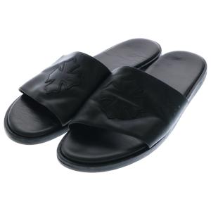 CHROME HEARTS クロムハーツ CH SLIDE LEATHER CHプラスパッチレザーサンダル