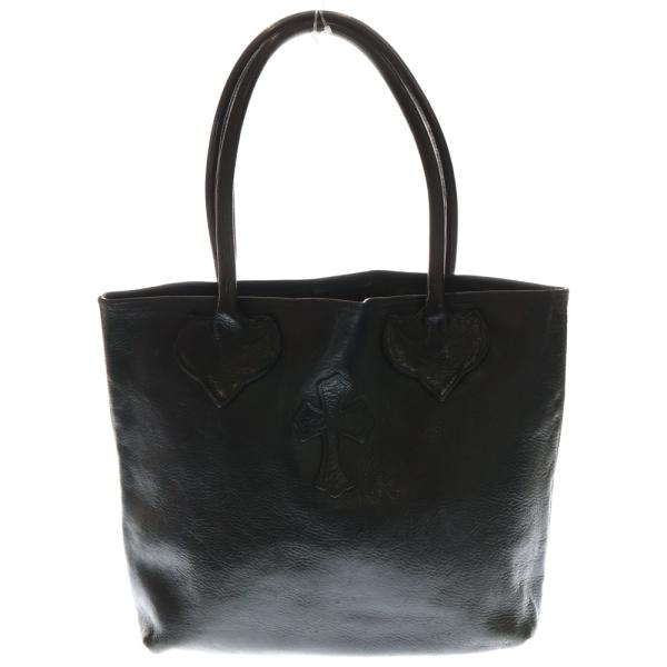 CHROME HEARTS クロムハーツ FS TOTE FSトート クロスパッチ付きレザートートバ...
