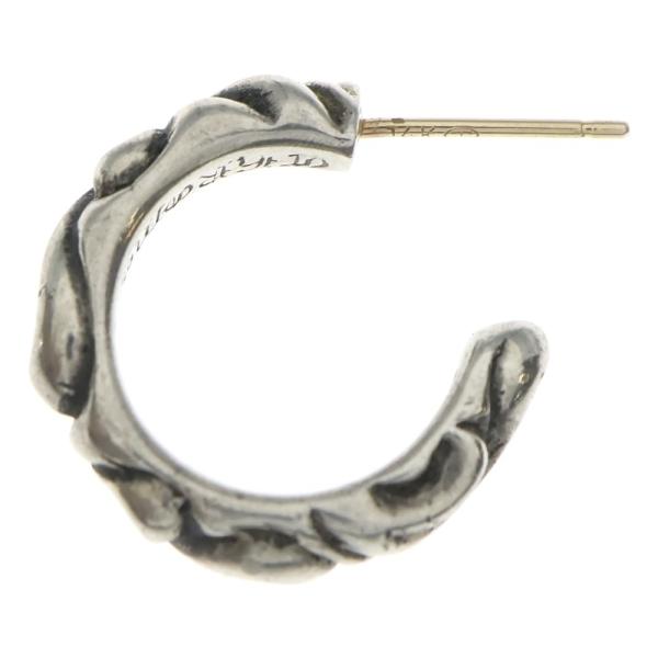 CHROME HEARTS クロムハーツ HOOP SCROOL スクロール フープピアス シルバー...