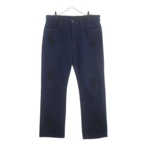 CHROME HEARTS クロムハーツ ×LEVI'S U VNTG JEAN BLU ORNG TAB 517 クロスパッチ付きウォッシュドデニムパンツ