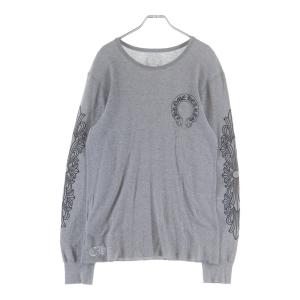 CHROME HEARTS クロムハーツ Thermal L S 袖フローラルプリント長袖カットソー