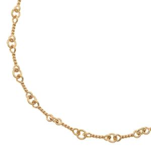 CHROME HEARTS クロムハーツ 22K NECKCHAIN T20 ツイストチェーンネックレス 20inch ゴールド BCA015