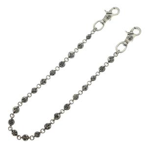 CHROME HEARTS クロムハーツ 1MULTIBALL LONG-T 2クリップロング#2マルチボール シルバーウォレットチェーン