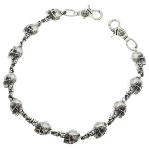 CHROME HEARTS クロムハーツ FOTI DLFN 2クリップ フォティデルフィーノ ウォレットチェーン シルバー