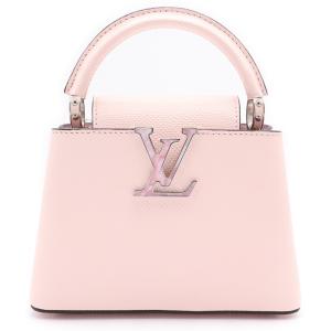 LOUIS VUITTON ルイヴィトン カプシーヌミニ マグノリア レザー 2WAY ハンド ショルダーバッグ シルバー金具 ピンク