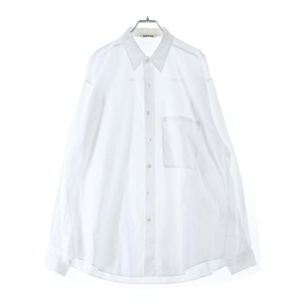 AURALEE オーラリー WASHED FINX TWILL BIG SHIRT ウォッシュド フ...