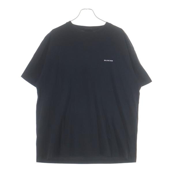BALENCIAGA バレンシアガ ロゴプリント 半袖 カットソー Tシャツ ブラック
