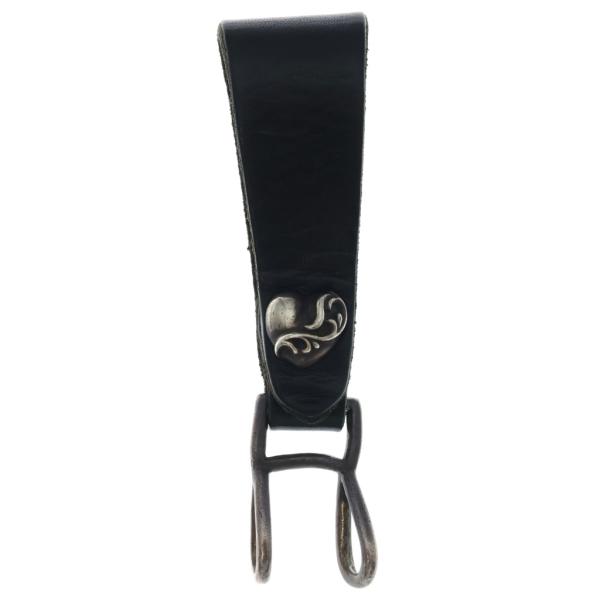 CHROME HEARTS クロムハーツ BELT LOOP ハートボタンレザーベルトループ シルバ...