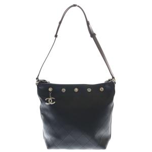 CHANEL シャネル ハンドバッグ トートバッグ チェーンバッグ ブラック レザー AS5406 シルバー金具