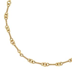 CHROME HEARTS クロムハーツ 22K NECKCHAIN T20 ツイストチェーンネックレス 20inch ゴールド BCA015