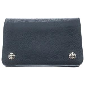 CHROME HEARTS クロムハーツ 2ZIP 2ジップ クロスボールボタンレザーウォレット 財布 ブラック